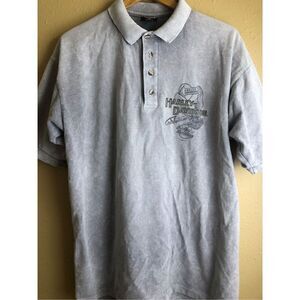 Harley-Davidson Motorcycles Mens Polo Shirt Short Sleeve Hawaii Biker Size L